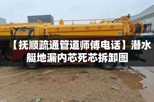 【撫順疏通管道師傅電話】潛水艇地漏內芯死芯拆卸圖