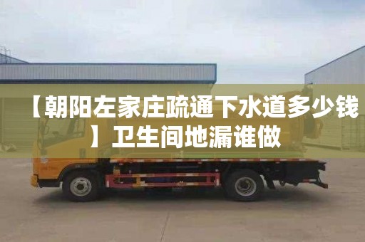 【朝陽左家莊疏通下水道多少錢】衛生間地漏誰做