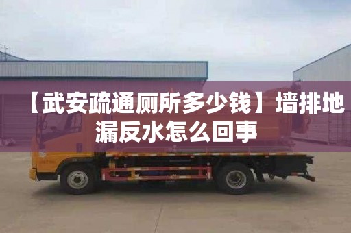 【武安疏通廁所多少錢】墻排地漏反水怎么回事