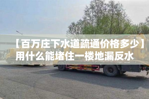 【百萬莊下水道疏通價格多少】用什么能堵住一樓地漏反水