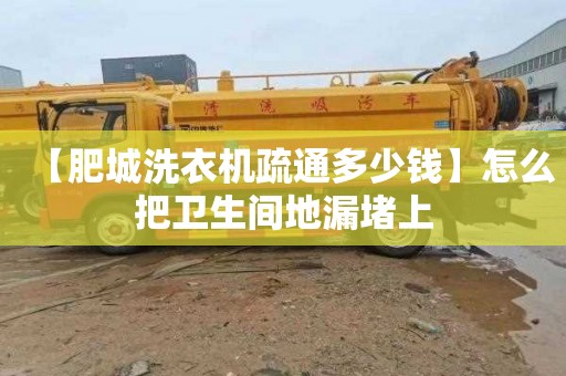 【肥城洗衣機疏通多少錢】怎么把衛生間地漏堵上