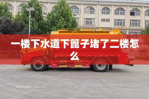 一樓下水道下篦子堵了二樓怎么