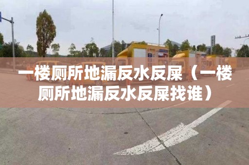 一樓廁所地漏反水反屎（一樓廁所地漏反水反屎找誰）