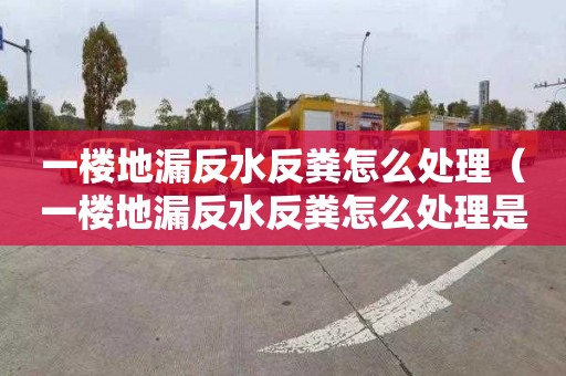 一樓地漏反水反糞怎么處理（一樓地漏反水反糞怎么處理是不是化糞池滿了）