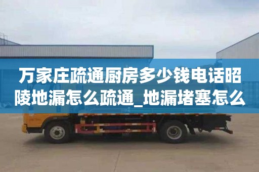 萬家莊疏通廚房多少錢電話昭陵地漏怎么疏通_地漏堵塞怎么疏通