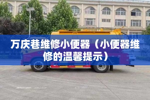 萬慶巷維修小便器（小便器維修的溫馨提示）