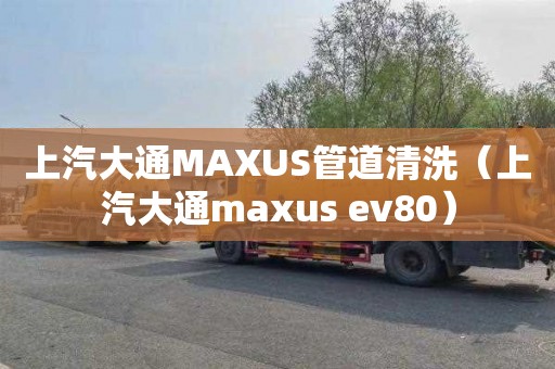 上汽大通MAXUS管道清洗（上汽大通maxus ev80）