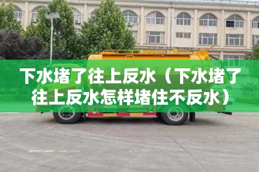 下水堵了往上反水（下水堵了往上反水怎樣堵住不反水）