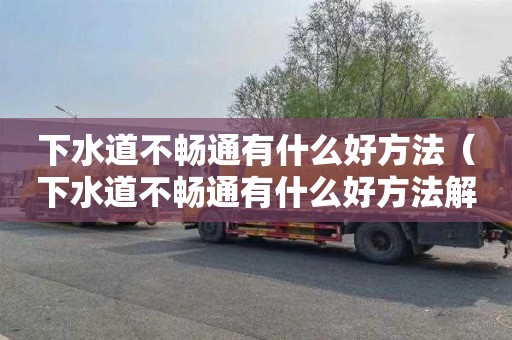 下水道不暢通有什么好方法（下水道不暢通有什么好方法解決）