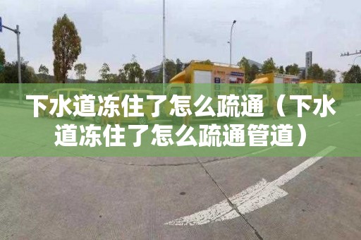 下水道凍住了怎么疏通（下水道凍住了怎么疏通管道）