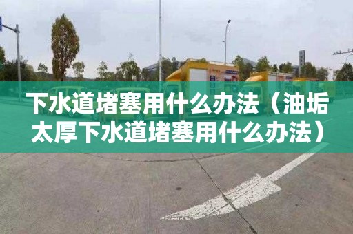 下水道堵塞用什么辦法（油垢太厚下水道堵塞用什么辦法）