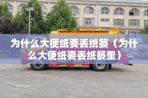 為什么大便紙要丟紙簍（為什么大便紙要丟紙簍里）