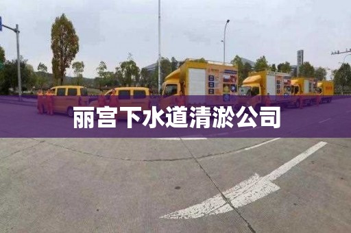 麗宮下水道清淤公司