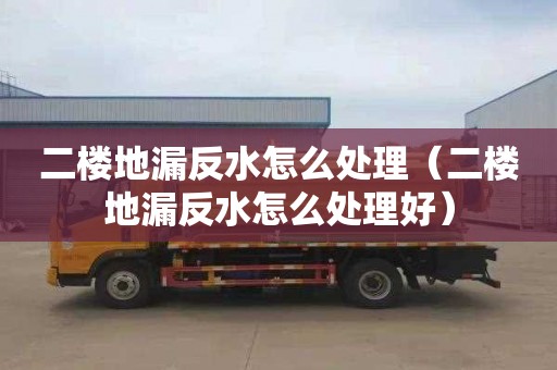 二樓地漏反水怎么處理（二樓地漏反水怎么處理好）