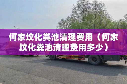 何家墳化糞池清理費用（何家墳化糞池清理費用多少）