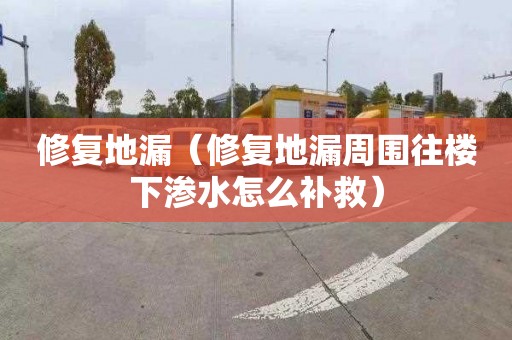 修復地漏（修復地漏周圍往樓下滲水怎么補救）