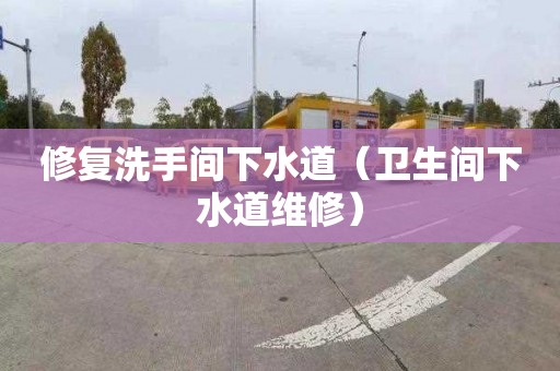 修復洗手間下水道（衛生間下水道維修）