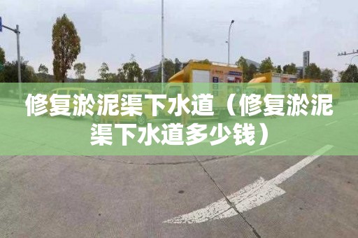 修復淤泥渠下水道（修復淤泥渠下水道多少錢）