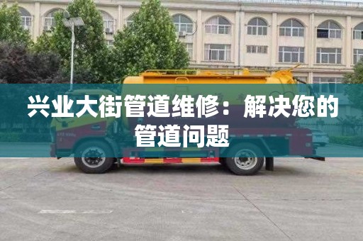 興業大街管道維修：解決您的管道問題