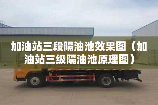 加油站三段隔油池效果圖（加油站三級隔油池原理圖）