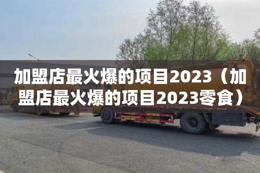 加盟店最火爆的項目2023（加盟店最火爆的項目2023零食）