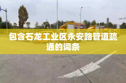 包含石龍工業區永安路管道疏通的詞條