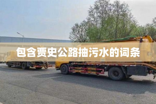 包含賈史公路抽污水的詞條