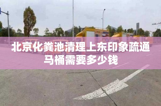 北京化糞池清理上東印象疏通馬桶需要多少錢