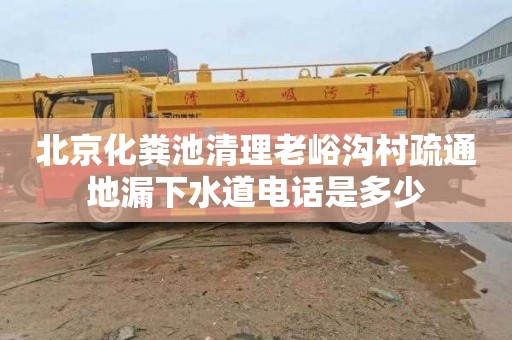 北京化糞池清理老峪溝村疏通地漏下水道電話是多少