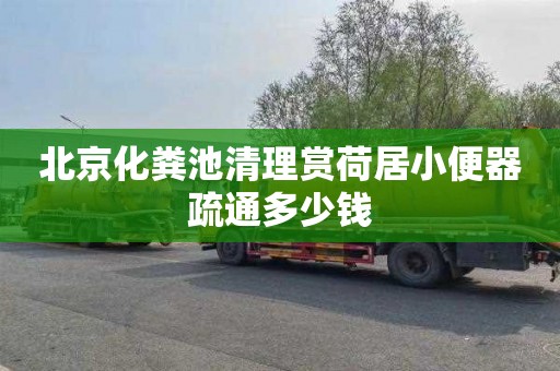 北京化糞池清理賞荷居小便器疏通多少錢