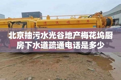 北京抽污水光谷地產梅花塢廚房下水道疏通電話是多少