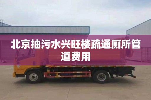 北京抽污水興旺樓疏通廁所管道費用