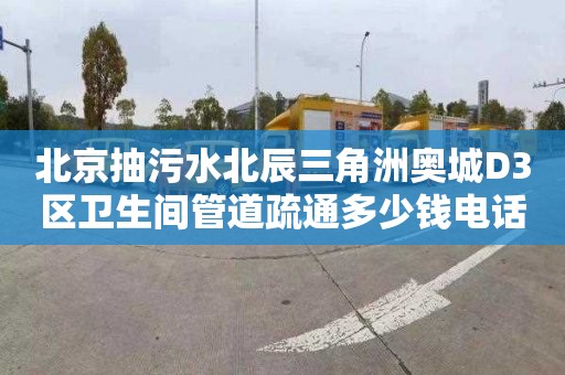 北京抽污水北辰三角洲奧城D3區(qū)衛(wèi)生間管道疏通多少錢電話