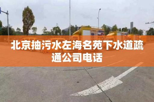 北京抽污水左海名苑下水道疏通公司電話