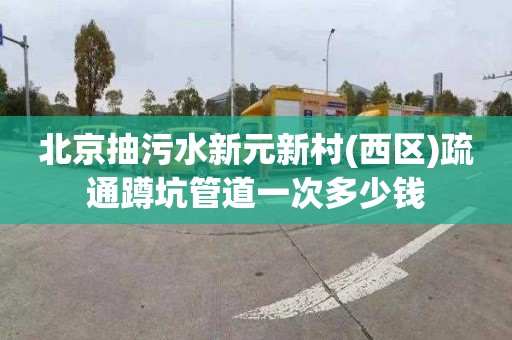 北京抽污水新元新村(西區)疏通蹲坑管道一次多少錢