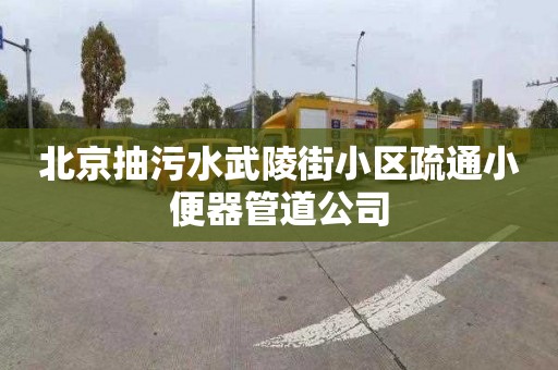 北京抽污水武陵街小區疏通小便器管道公司