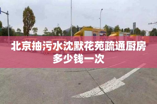 北京抽污水沈默花苑疏通廚房多少錢一次