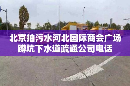 北京抽污水河北國際商會(huì)廣場蹲坑下水道疏通公司電話