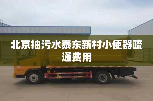 北京抽污水泰東新村小便器疏通費用