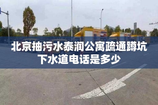 北京抽污水泰潤公寓疏通蹲坑下水道電話是多少