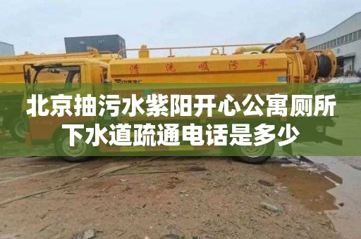 北京抽污水紫陽開心公寓廁所下水道疏通電話是多少