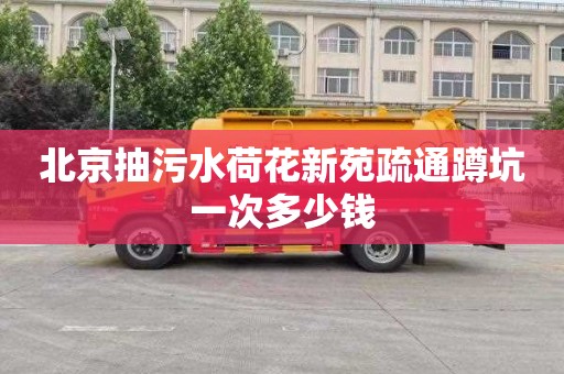 北京抽污水荷花新苑疏通蹲坑一次多少錢