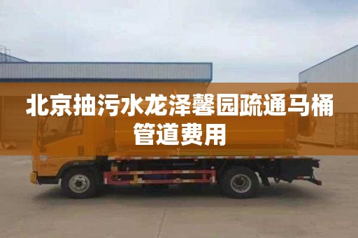 北京抽污水龍澤馨園疏通馬桶管道費用