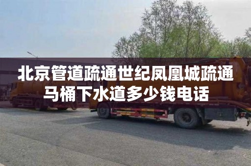 北京管道疏通世紀鳳凰城疏通馬桶下水道多少錢電話