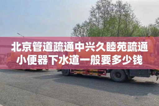 北京管道疏通中興久睦苑疏通小便器下水道一般要多少錢