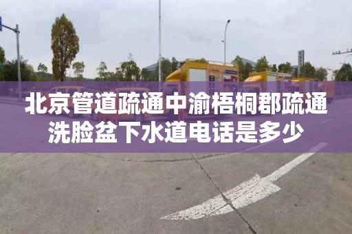 北京管道疏通中渝梧桐郡疏通洗臉盆下水道電話是多少