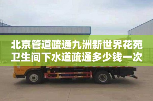 北京管道疏通九洲新世界花苑衛生間下水道疏通多少錢一次