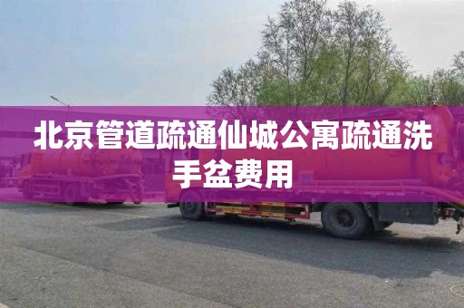 北京管道疏通仙城公寓疏通洗手盆費用