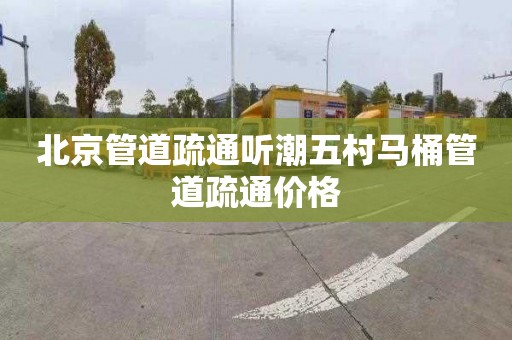 北京管道疏通聽潮五村馬桶管道疏通價格