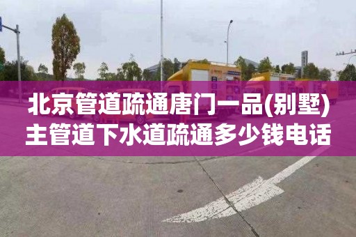 北京管道疏通唐門一品(別墅)主管道下水道疏通多少錢電話